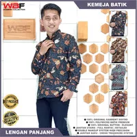 Kemeja Baju Batik Pria Lengan Panjang Motif Modern Distro Jahit Rantai