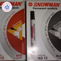 spidol Snowman AG-12/permanent .harga 1 pack isi 12