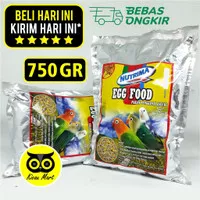 MAKANAN PAKAN TERNAK INDUK BURUNG LOVEBIRD EGG FOOD NUTRIMA JAGUNG