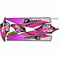 striping stiker list body suzuki rc100 bravo tahun 95 96