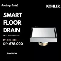 KOHLER HIDDEN FLOOR DRAIN R75422T-CP