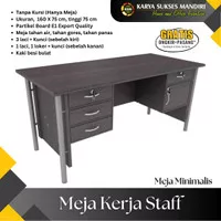 Meja Tulis Kantor Meja Admin Meja Staff Meja Kerja 1 Biro Kaki Besi