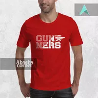 Kaos Bola Arsenal GUNNERS - Kaos Cotton Combed