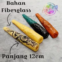 PIPA ROKOK UKIR NAGA 3D WARNA GADING