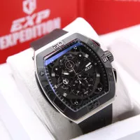 JAM TANGAN PRIA EXPEDITION E 6800 E6800 SILVER BLACK RUBBER ORIGINAL