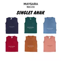 Kaos Anak Laki-Laki Perempuan Safa Kids Singlet Tanpa Lengan 1-4 Tahun