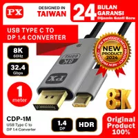 Kabel USB Type C 3.1 to DP 1.4 Display Port 8K Monitor PX CDP-1M