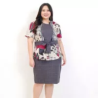 BAJU DRESS BATIK WANITA MODERN 027 C PREMIUM BLACK JUMBO BIG SIZE XXL XXXL LD 120cm BAJU KERJA PESTA OVERSIZE KONDANGAN FORMAL KASUAL HAMIL BODYCON MODIS ELEGAN TRENDY CANTIK ANGGUN ETNIK CEWEK PEREMPUAN FASHION KOREA EXECUTIVE MEWAH MURAH TERMURAH