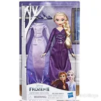 Disney Frozen 2 Elsa Doll Extra 2 Party Dress Hasbro Boneka Barbie