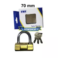 Gembok Pagar Pager Kuning 70mm model Viro 3 Kunci PadLock 3 Keys 70 mm