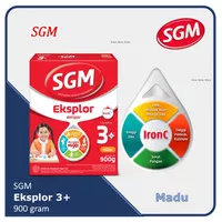 Susu SGM Eksplor 3 Plus 900 gr Madu Susu Pertumbuhan 3-5 Thn 3+ 900gr