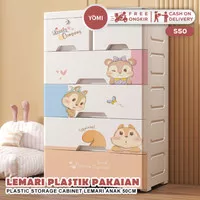 YOMI Lemari Pakaian Anak 50CM S50/Lemari bayi Plastik / Plastic