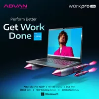 ADVAN Notebook Laptop Workpro Intel I5 14'' FHD IPS 8GB 256GB Win 11