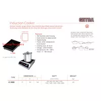 INDUCTION COOKER GETRA TIPE (IC-2000)