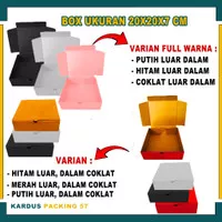 Box 20x20x7 cm LD / Kardus Polos / Box Pizza / Box Nasi / Box Hampers