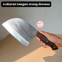 G053 PISAU GOLOK DUAN DA GOLOK DAGING GOLOK TULANG SUPER TAJAM TEBAL 5mili