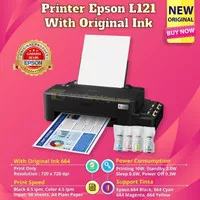 PRINTER EPSON L120 Hitam Print Warna Infus Modif Ink tank Pabrik RESMI