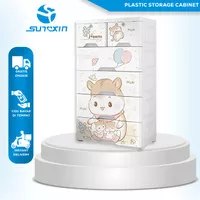 PLASTIC STORAGE CABINET ,LEMARI/LACI PLASTIK 5 SUSUN , LEMARI BAJU