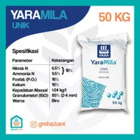 Pupuk NPK YaraMila UNIK 16 16 16 50kg / 50 kg