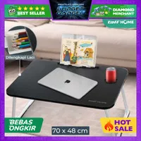 TaffHOME Meja Lipat Laptop Foldable Table + Drawer + Cup Holder