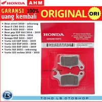 Kampas rem depan Beat fi ori Dispad cakram Honda Vario CBS Kampas rem depan Vario 125 150 Vario techno Vario karbu Scoopy Spacy Kampas Cakram Beat KVB ORI AHM