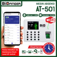 Absensi OnLine Jari BioFinger AT-501 WiFi Auto Excel Cloud Android App