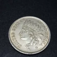 uang koin logam amerika us liberty Indian kuno uk 4 cm