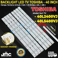 Backlight Tv led Toshiba 40l2400vj 40L5400vj 40l2400 40l5400 40 inch