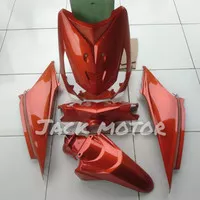 cover fullset body halus Honda beat karbu thn 2010-2012 orange candy