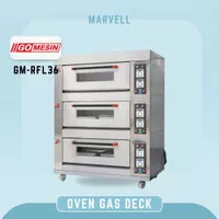 OVEN GAS DECK / MESIN OVEN ROTI 3 DECK 6 LOYANG GARANSI 1 TAHUN