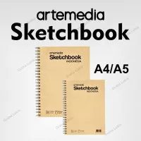 ARTEMEDIA Sketchbook Wired A5 A4 Craft Cover Jilid Spiral - 110GSM