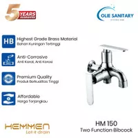 Hemmen HM 150 / Keran Cabang Shower Bak Mandi Double Tembok Kran Air