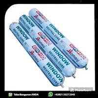 Lem Sealant Kaca/Silicone Sealant 30cm GRH Window Netral Sausage 600ml