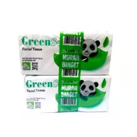 Tisu Greensoft Green Soft Facial Tissue Pop Up 200 Sheets 2 ply Wajah