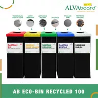 ALVAboard Eco Bin Recycled Box Tempat Sampah 30x30x100 cm 90 Liter