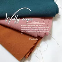 Kain Wolly crepe| kain crepe | kain fendi crepe