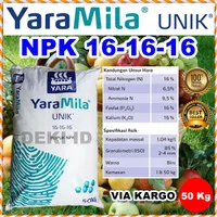 YaraMila Unik 50 Kg Via Kargo Pupuk NPK 16 Yara Mila Tanaman