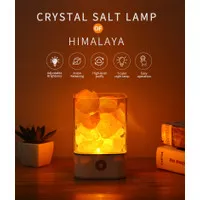 Lampu Tidur iON LED Crystal Salt Lamp Himalaya Lava Lamp ZEN - K-16