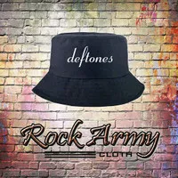 Topi Band | Bucket Hat | Topi Hitam | Topi Pria | Deftones | Nirvana