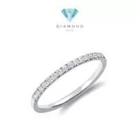 V tennis diamond ring 18k -Diamond Jewelry