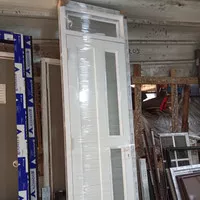 Pintu aluminium aksen kaca, kombinasi boven uk. 73x247