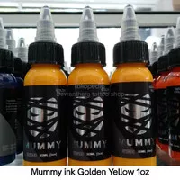 Mummy tattoo ink 1oz Golden Yellow / tinta tattoo golden yellow 1oz