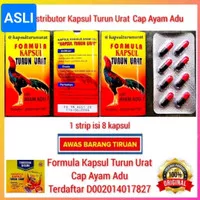 OBAT TURUN URAT AYAM FORMULA KAPSUL TURUN URAT 8 CAPSUL CAP AYAM ADU