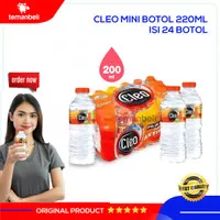 Cleo 200 ml - Cleo Botol Mini 200 ml 1 dus isi 24 - Air Minum Cleo