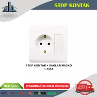 STOP KONTAK + SAKLAR MASKO T-1551 SNI