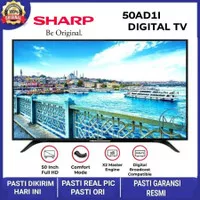 SHARP 50 inch Led TV 50AD1i Full HD DVB-T2 Digital Garansi 5 th Resmi