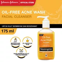 Neutrogena Oil-Free Acne Wash 175 mL - Pembersih Wajah