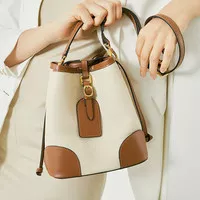 BBS-03RB AZELEA IN BEIGE BROWN BUCKET BAG SHOULDER AND CROSSBODY BAG