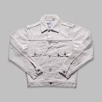 Jaket Denim Pria Premium Mihane Jeans - EXT Type II White 17oz