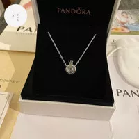 Queen blue pendant necklace kalung Pandora gift